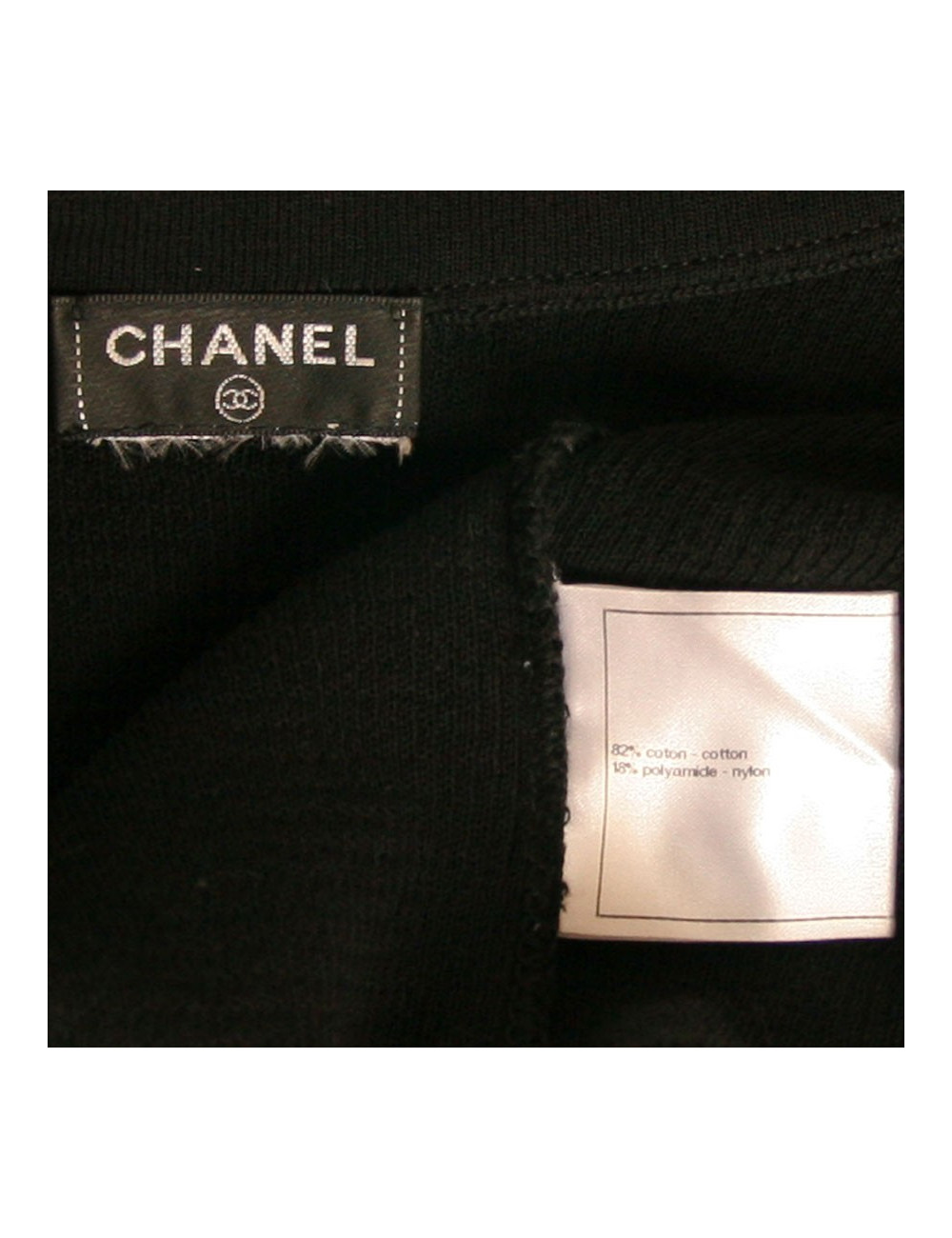 Robe CHANEL coton noir