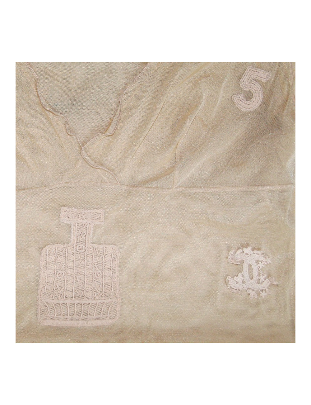 Débardeur CHANEL beige transparent