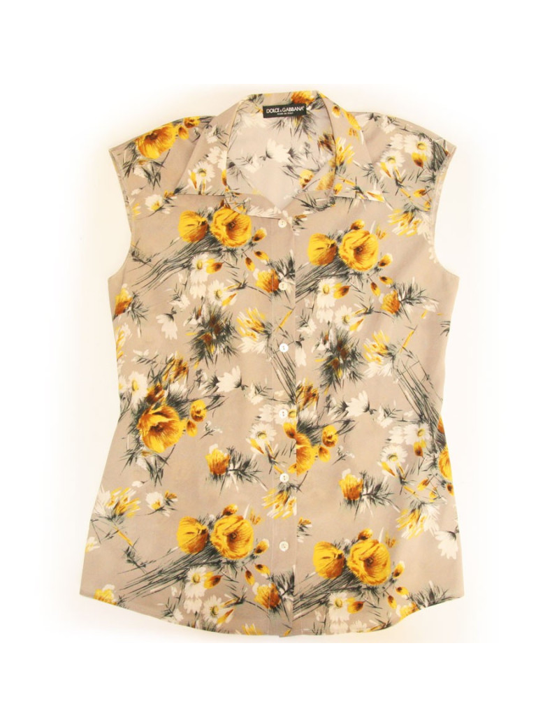 Chemisier  DOLCE & GABBANA T 42 motifs floraux