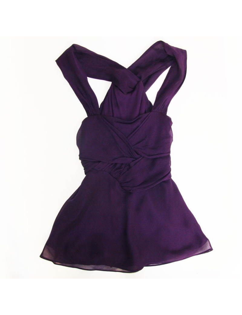 Haut DIANE VON FUSTENBERG soie violet