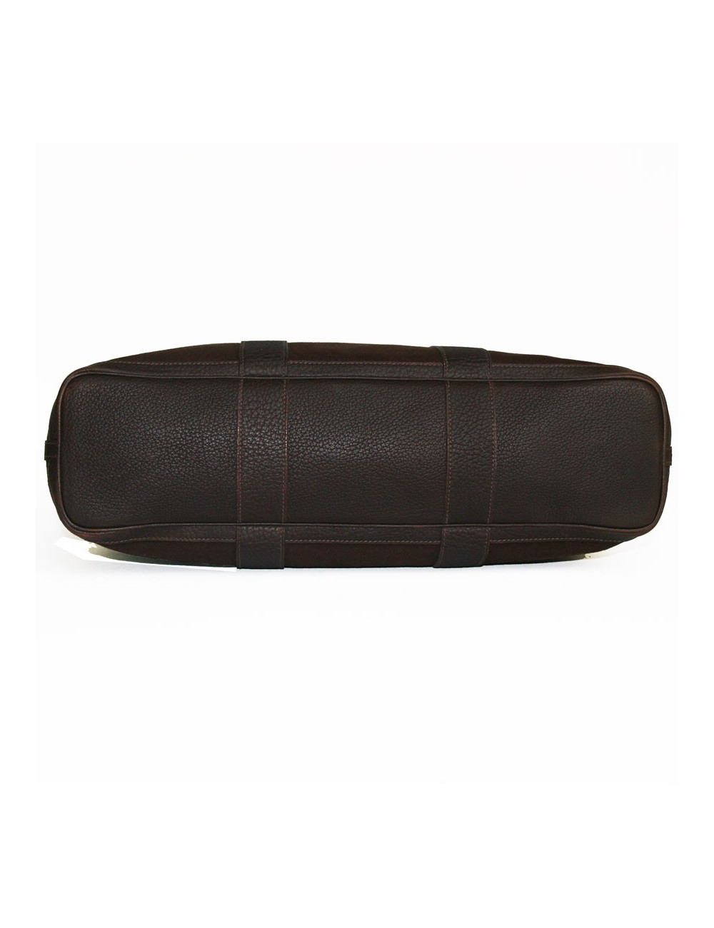 Cabas toile et cuir HERMES