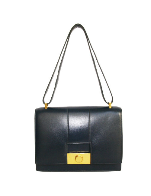 Sac HERMES bleu marine