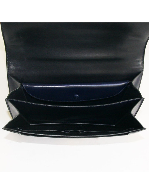 Sac HERMES bleu marine