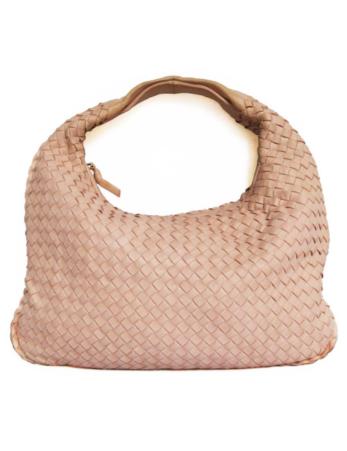 sac BOTTEGA VENETA tressé rose