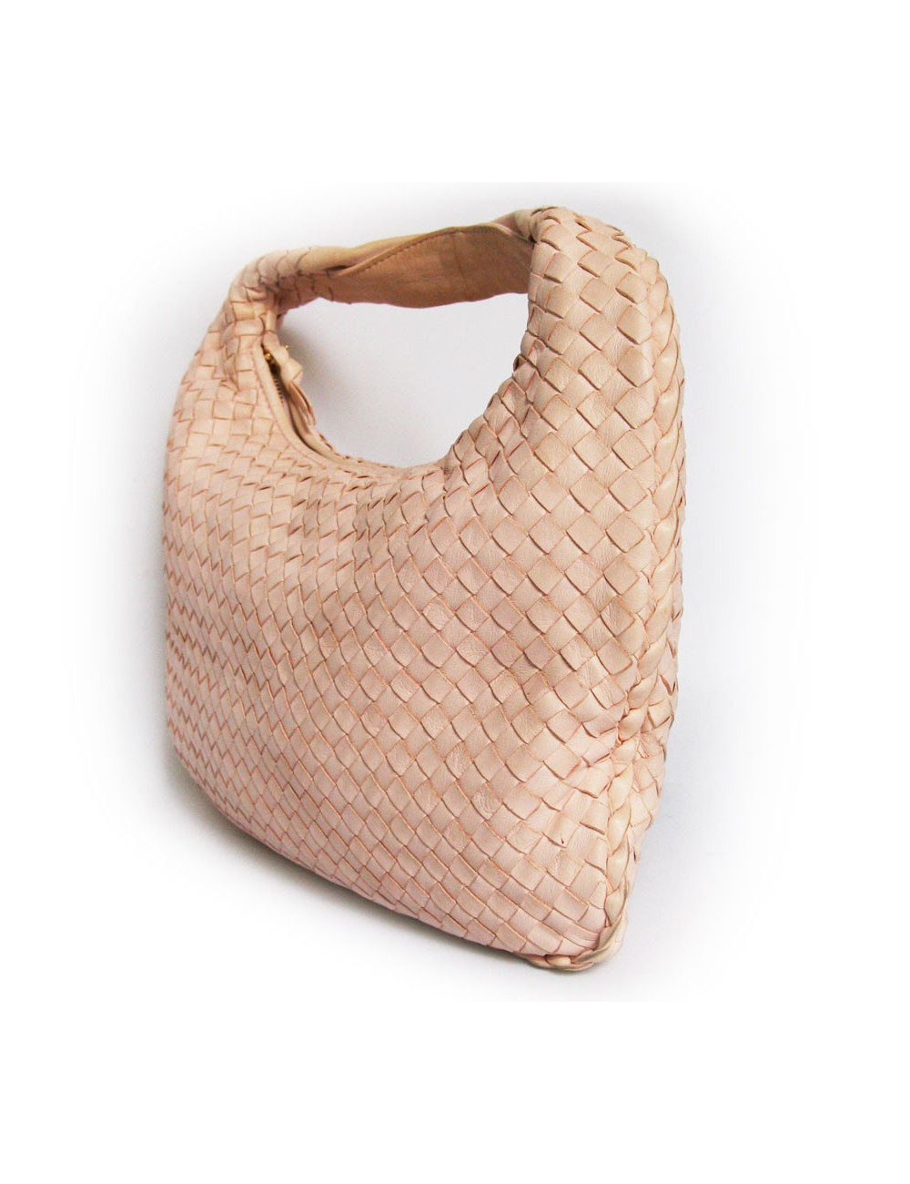 sac BOTTEGA VENETA tressé rose