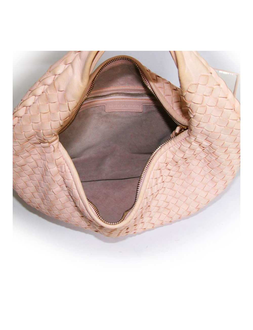 sac BOTTEGA VENETA tressé rose