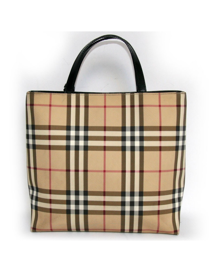Sac tartan toile enduite BURBERRY