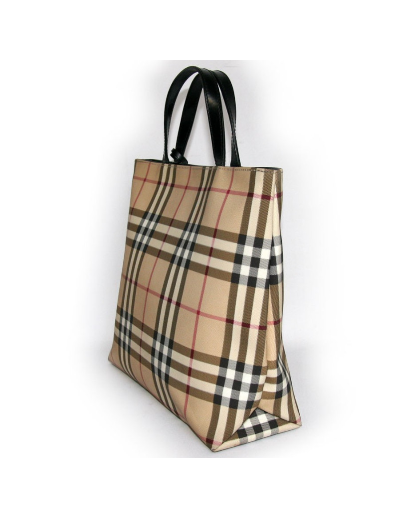 Sac tartan toile enduite BURBERRY