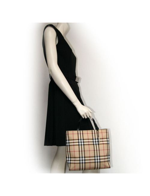 Sac tartan toile enduite BURBERRY