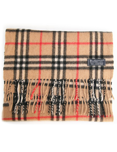 Echarpe cachemire tartan BURBERRY