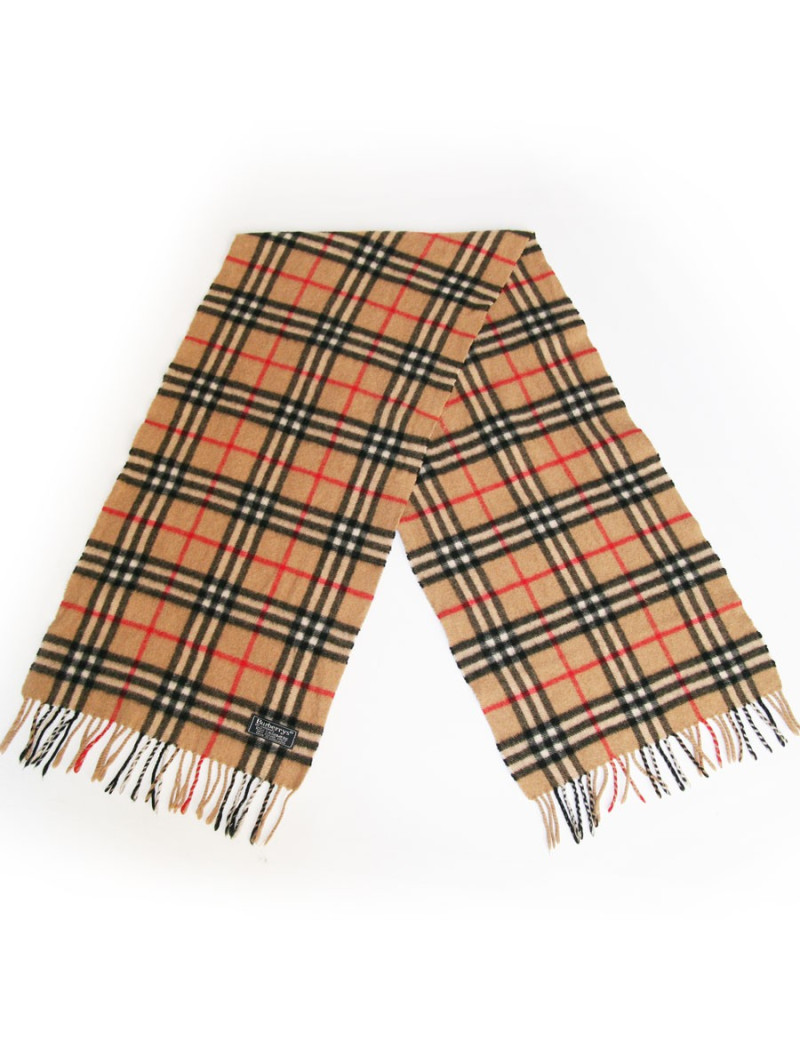 Echarpe cachemire tartan BURBERRY