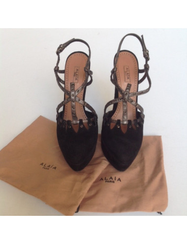 Sandales hautes ALAIA T39 