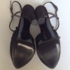Sandales hautes ALAIA T39 en daim noir