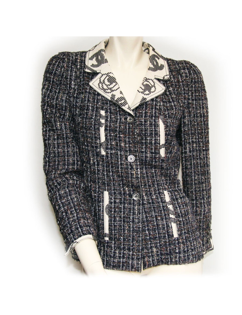 Veste Chanel T40 col CC