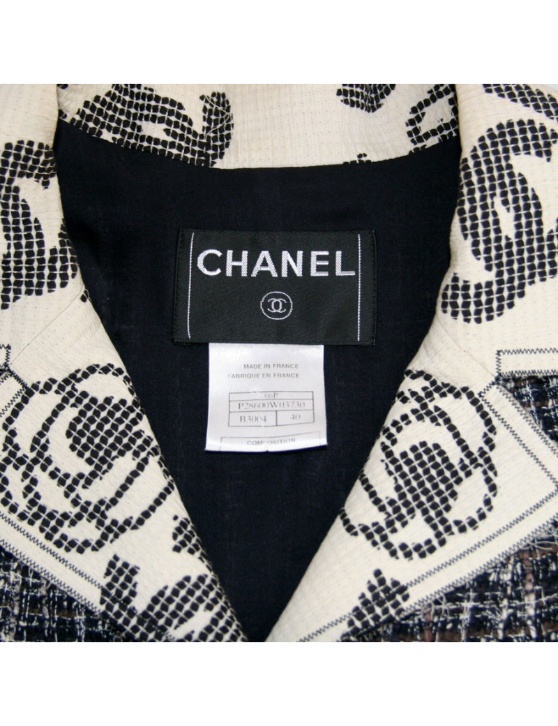 Veste Chanel col CC