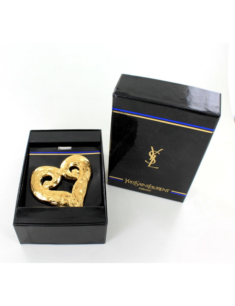 broche YVES SAINT LAURENT vintage or