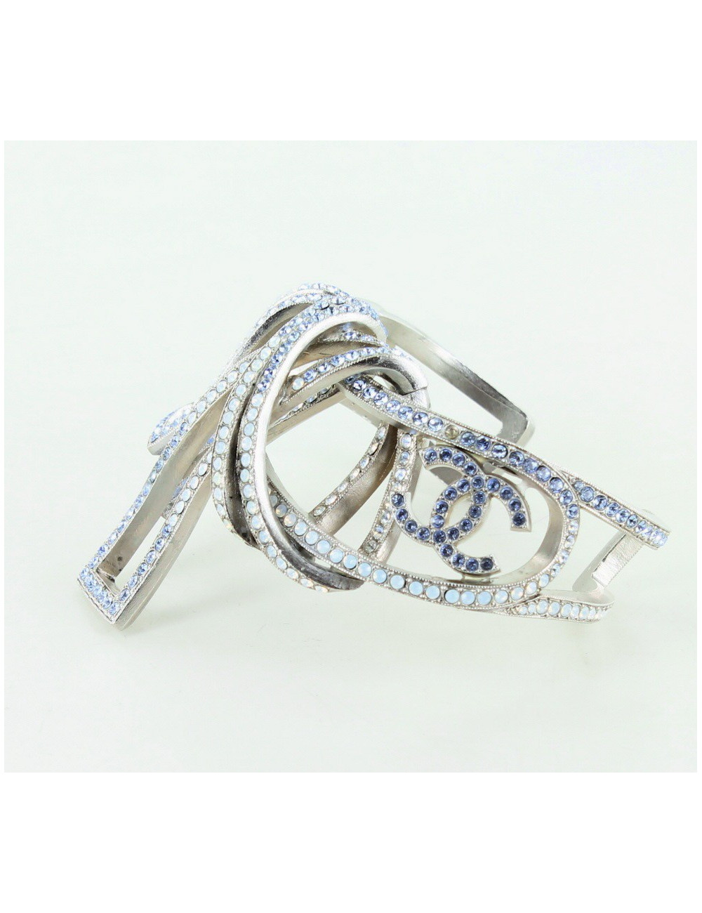 bracelet CHANEL brillants bleus