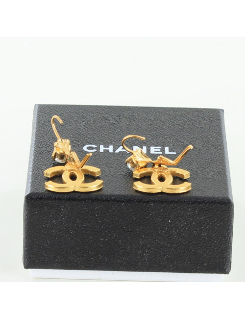 clous d'oreille CHANEL double C
