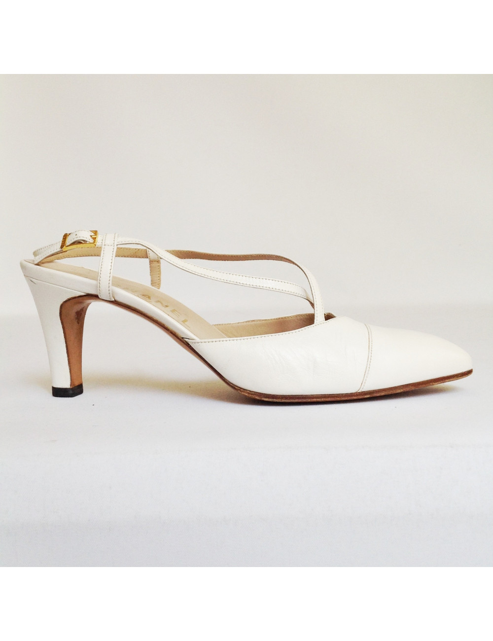 Escarpins CHANEL blanc