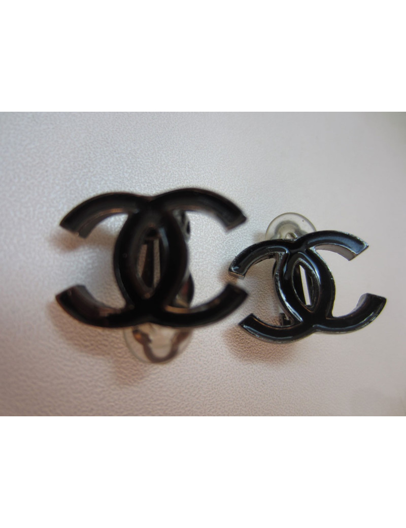 Clips CC noir CHANEL