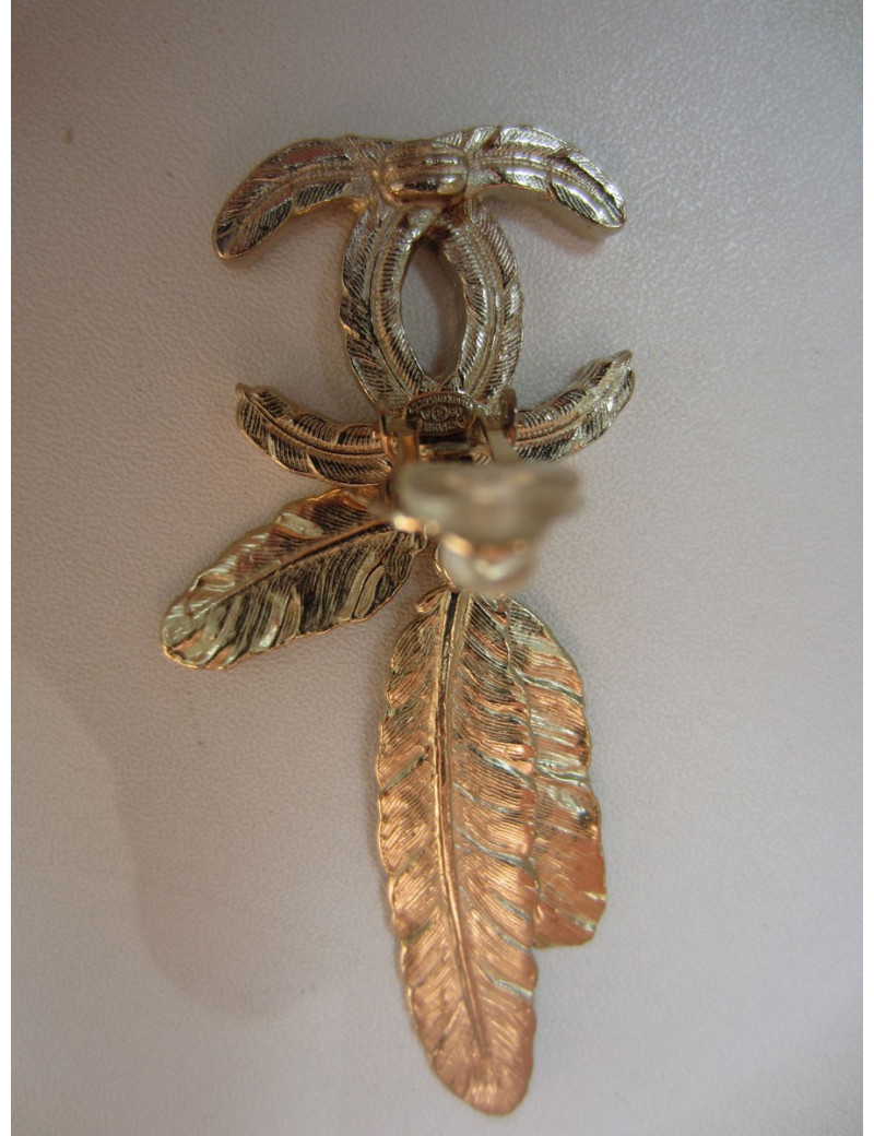 Clips pendants Plume CHANEL