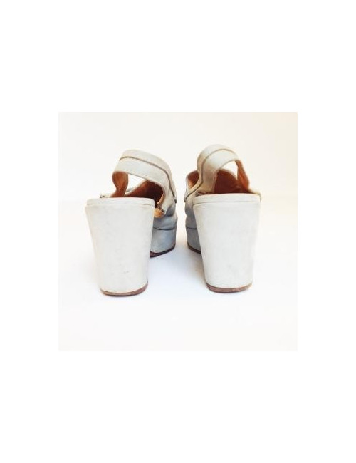 Sandales à talons compensés