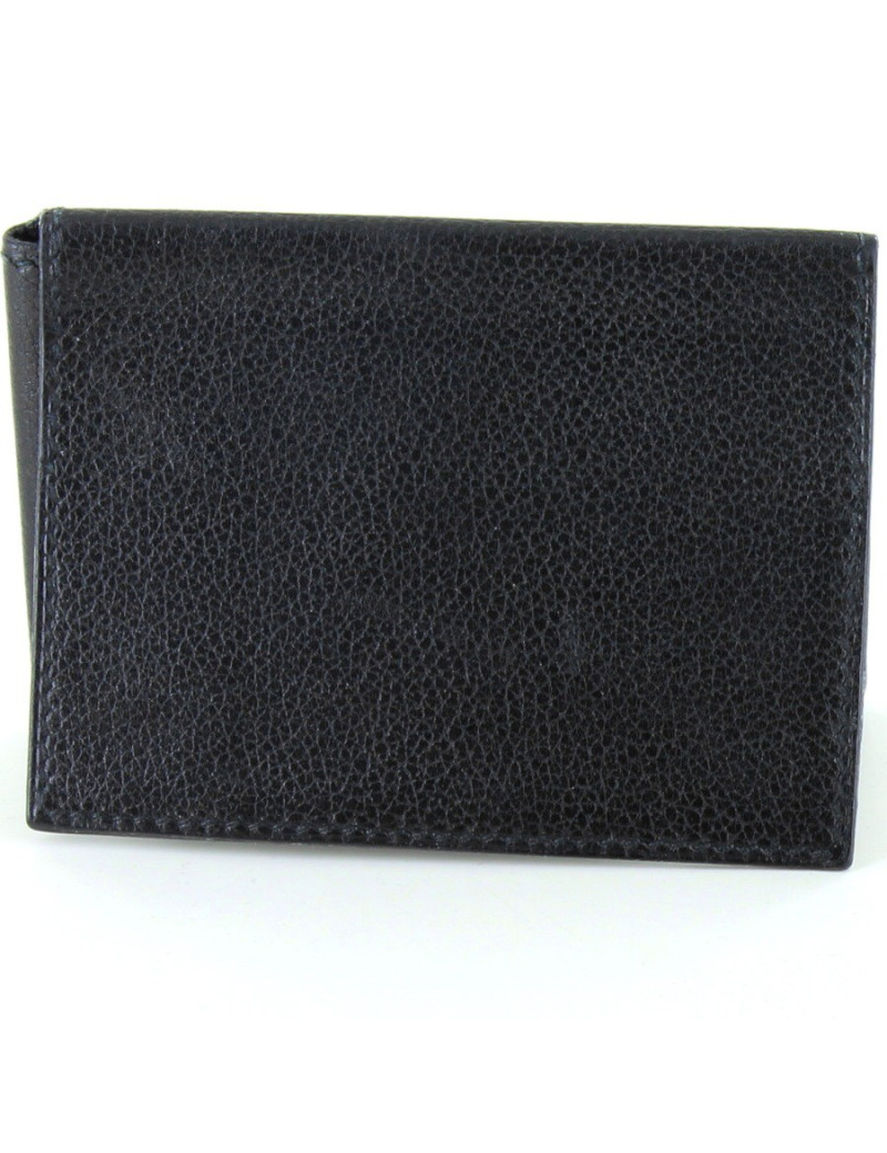 porte-cartes HERMES cuir noir