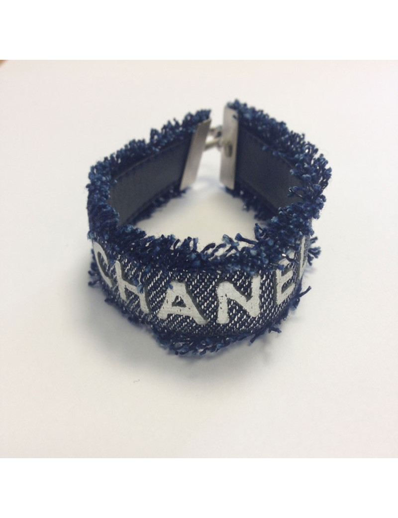 Bracelet tissu bleu CHANEL