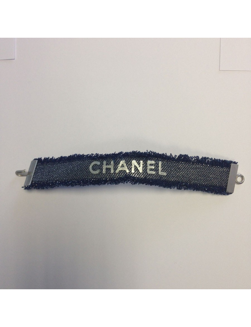 Bracelet tissu bleu CHANEL