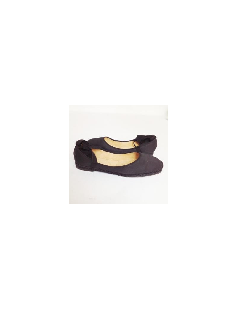 ballerines HERMES t 40 noires en toile 