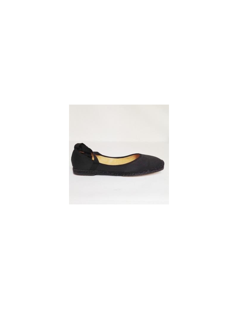 ballerines HERMES t 40 noires en toile 