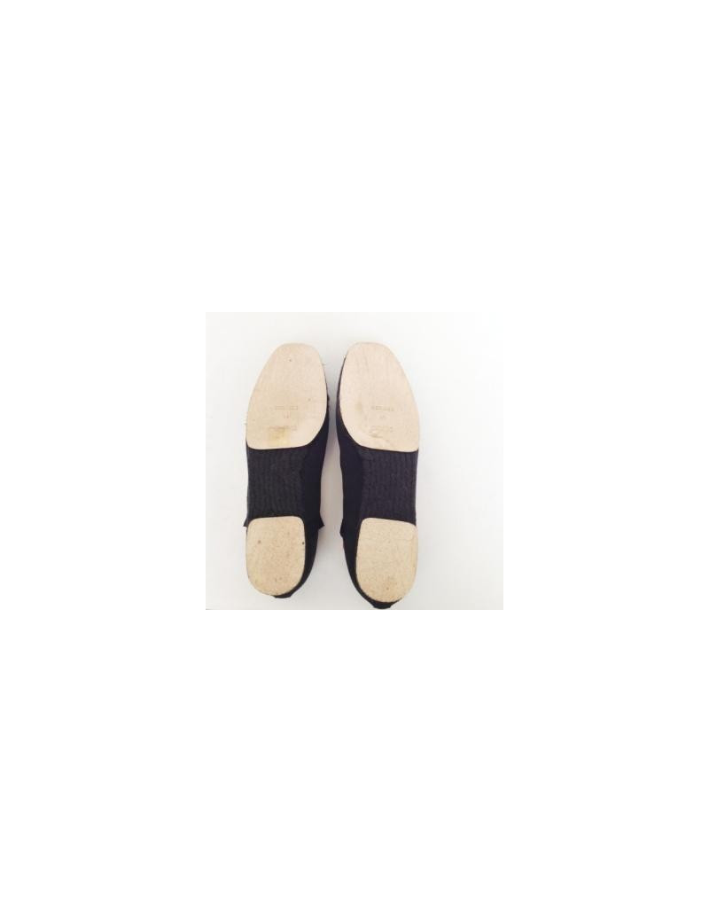 ballerines HERMES t 40 noires en toile 