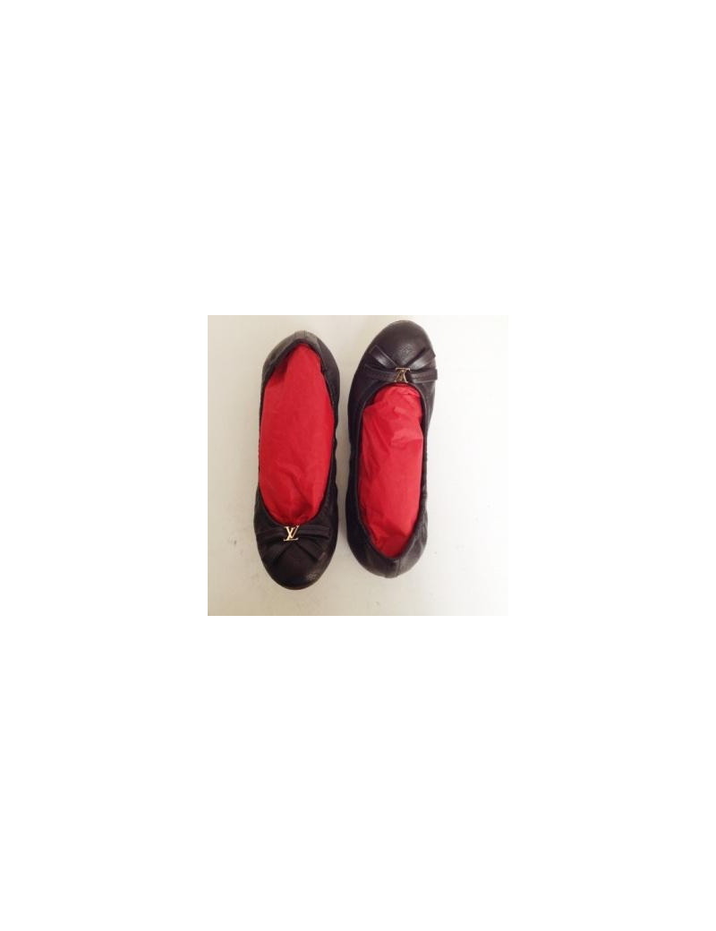 Ballerines en cuir noir LOUIS VUITTON T37