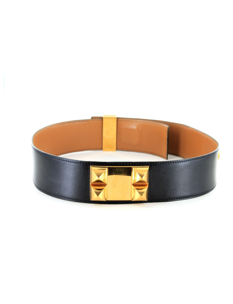 Ceinture médor HERMES noir