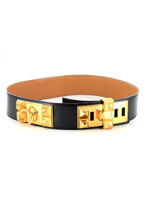 Ceinture médor HERMES noir