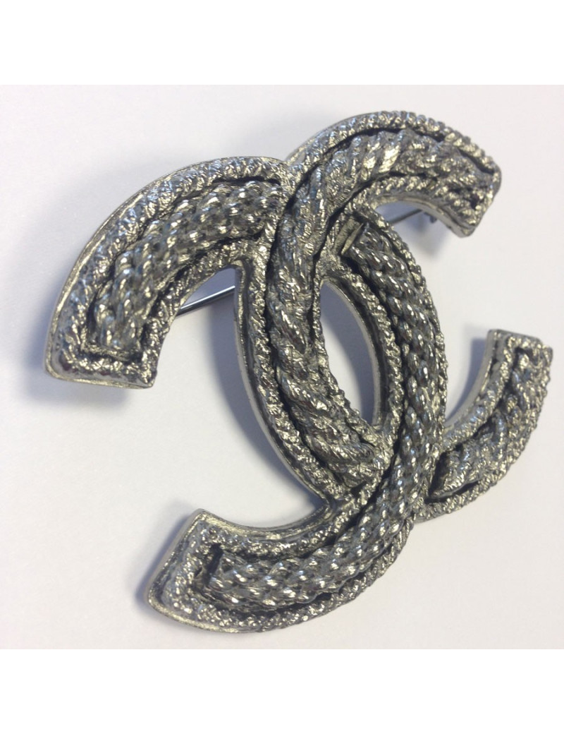 Grande broche CC en ruthéniumCHANEL