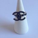 Ring CC CHANEL blue and gold