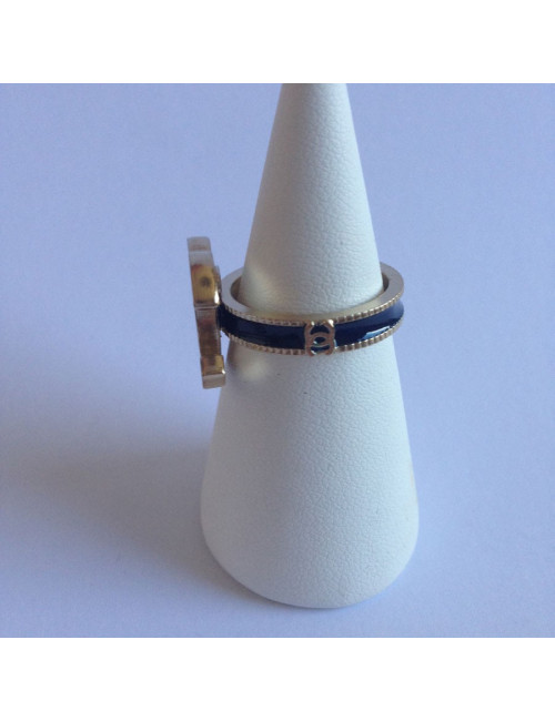 Bague CC noire CHANEL