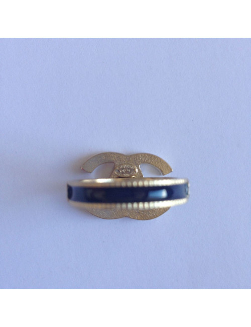 Bague CC noire CHANEL