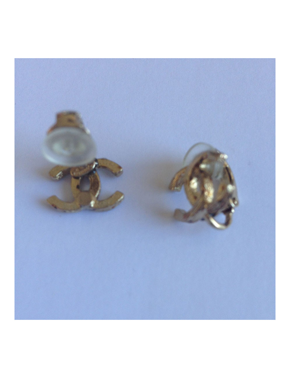 Clips CC dorés CHANEL