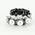 Pearlescent and shiny beads bracelet LANVIN