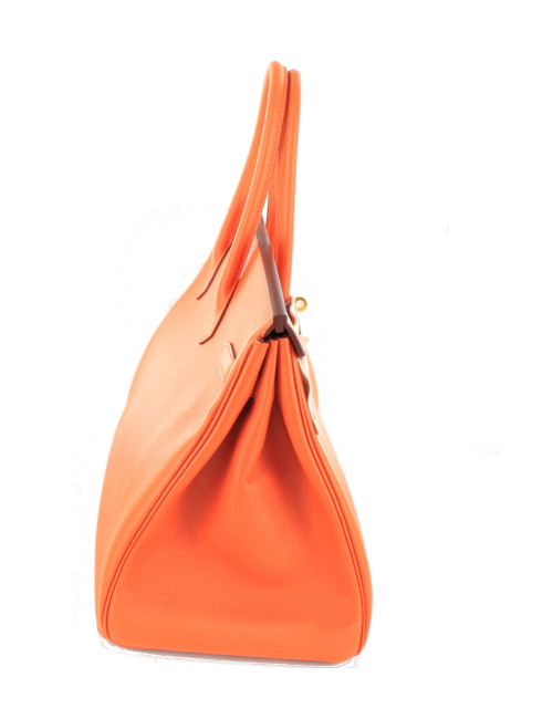 Birkin HERMES B35 orange epsom doré