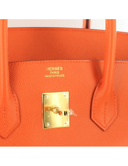 Birkin HERMES B35 orange epsom doré