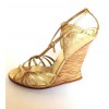 Sandals YVES SAINT LAURENT T 40 Golden