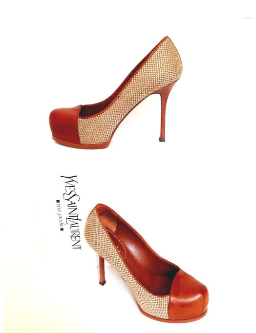 Shoes YSL t38 bi-material