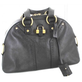 Muse YVES SAINT LAURENT black leather bag