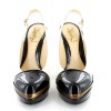 YVES SAINT LAURENT shoes in two-tone leather T 37.5