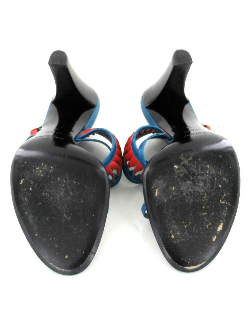 Sandales YVES SAINT LAURENT en cuir tressé T 38,5