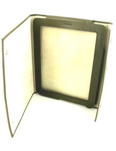 Ipad case YVES SAINT LAURENT cuir kaki