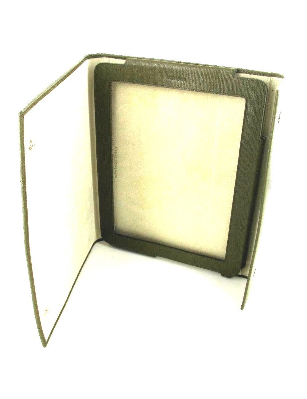 Ipad case YVES SAINT LAURENT cuir kaki